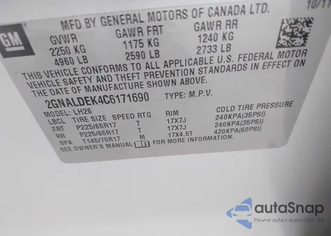 2012 Chevrolet Equinox 1Lt from USA, damaged, VIN 2GNALDEK4C6171690